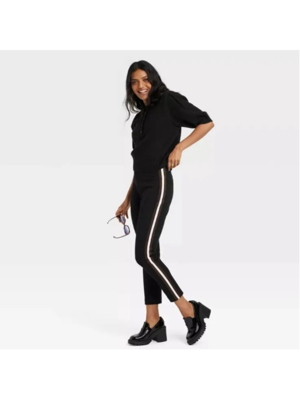 A New Day High Rise Slim Fit Stretch Ankle Pants With Side Zip